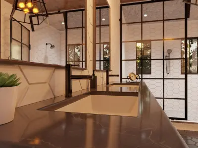 Transitional Bathroom  3D model