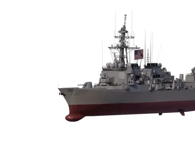 Arleigh Burke-class destroyer 3D model