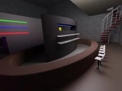 Night Club Low poly Web Ready Low-poly 3D model