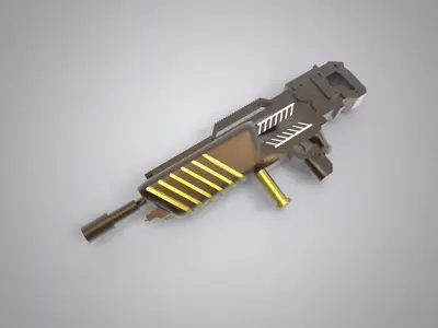 sci-fi artillery futuristic weapon 3D print model