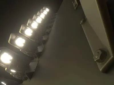 Street Light -2- Wall Version Low-poly 3D model