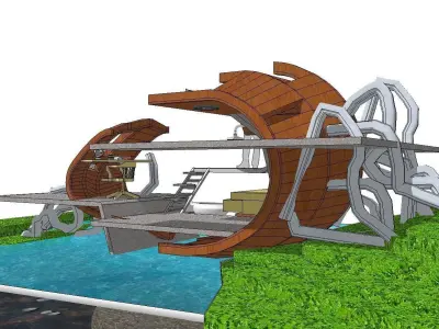 Creative Design-Holiday Cabin-012 3D model