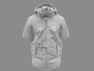 Cyberpunk Jacket - Marvelous Designer  3D model