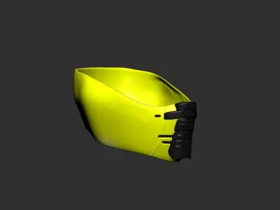 helmet high poly sculpt 3d printable ver 7 3D model 3D model 80