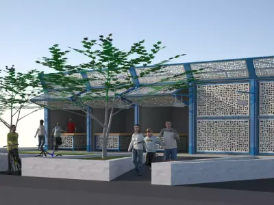 YBM-Arch-Kiosk-1 3D model