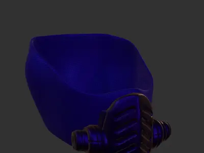 Gas mask helmet 3d model scifi Low-poly  Low-poly 3D model 411
