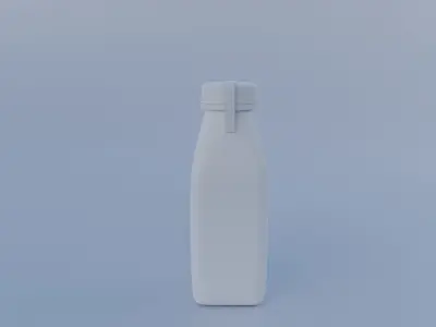 Milk bottle 3d model  3D model