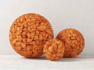 Gabion sphere form 3D model