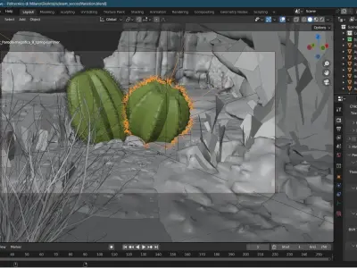 Desert Scene 3D model