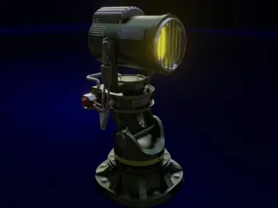The Searchlight  Low-poly 3D model