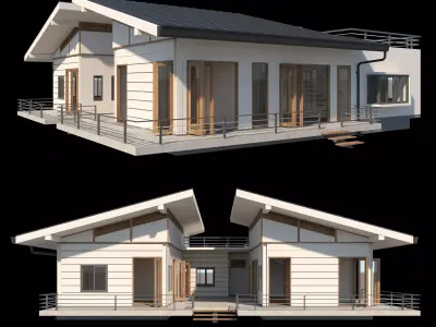 Tropical Vacation House 3D model