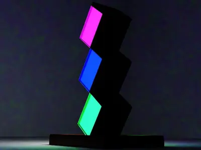 Beautiful Ornamental Minimalist Standing Lamp 3D model