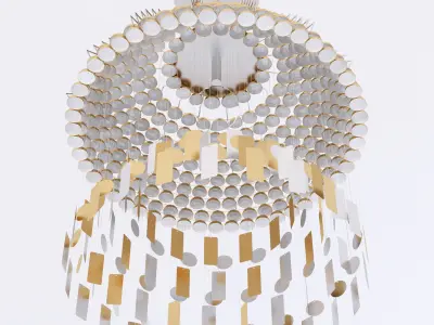 Quasar Todo Suspended chandelier 3D model
