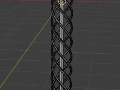 Fantasy pillar Low-poly 3D model