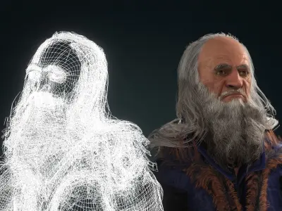  da Vinci  High quality character full Rigged and Animated  3D model