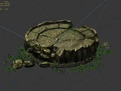 Kasyapa Buddha - Lotus Block 01 3D model