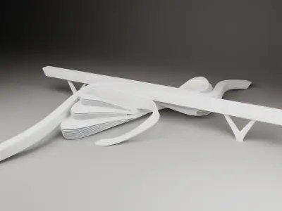 Future building 02 3D model purchase