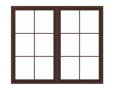 Wooden Window 08 3D model