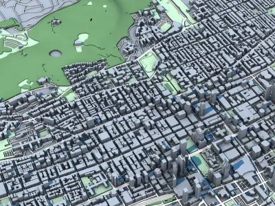 Montreal City Quebec Canada 3D model