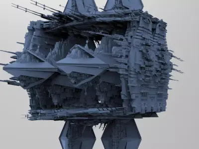 Hellraiser Cube Space station Huge 13 3D model