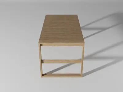 BK15 dining table Low-poly 3D model