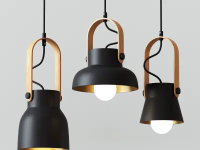 Pendant lamp 3D model 13