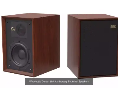 Wharfedale Denton 85 Premium Wood Finish Collection 3D Model Pack