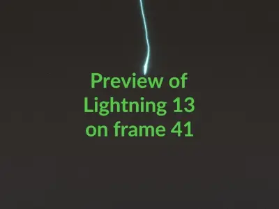 Animated Lightning v13 Low-poly 3D model