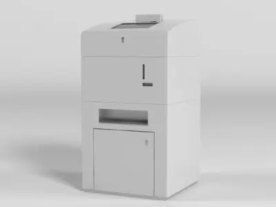 Bank Coin Counter Machine 3D model