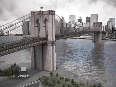 Brooklyn Bridge New York City 3D model