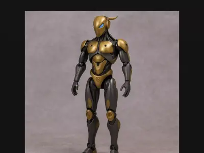 Mecha Heroes Pack - 9 High-Poly Kitbash Characters 3D print model