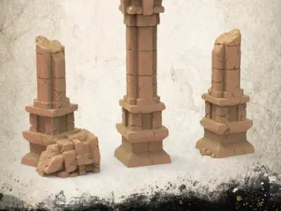 Columns by Gracewindale 3D print model