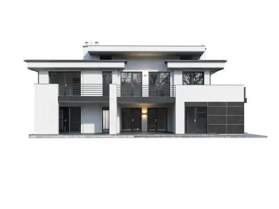 Modern house V96 3D model