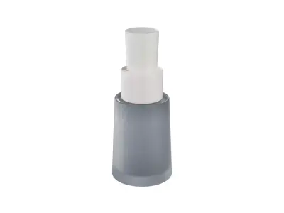Frosted Glass Cosmetic Bottle  3D model