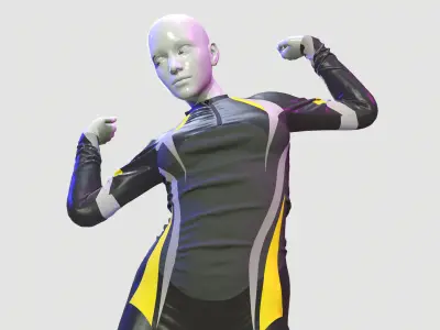 Sci-Fi Body Suit 3D model