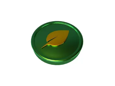 Chia Coin v3 006 Low-poly 3D model