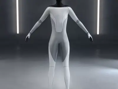 Tesla Bot Low-poly 3D model