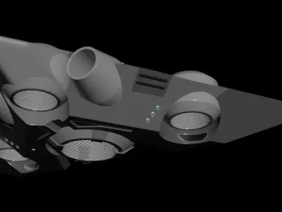 Triangle Type Drone - Concept 3D model