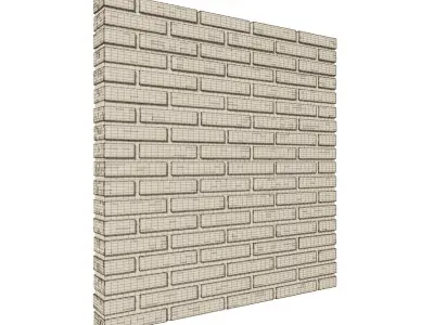 Brick wall 3D model 3D model