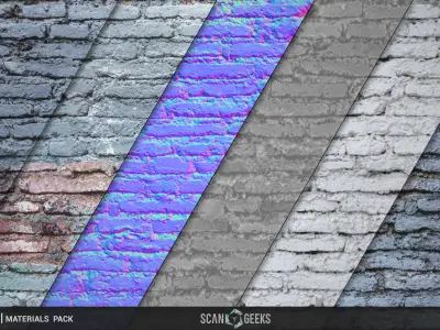 Brick Wall Material - Photogrammetry PhotoScan Texture