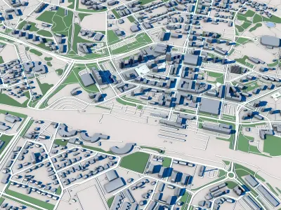 Kouvola City Finland 3D model
