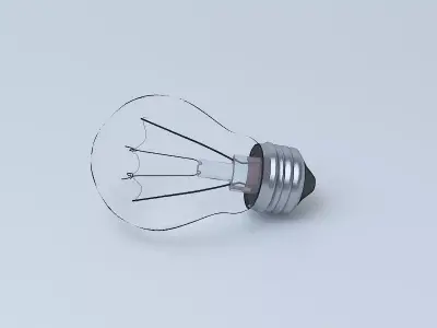 Lightning bulb Free 3D model