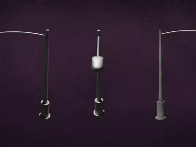 Lamp Street LightPost Series ModernUrbanLux LT1 N3 3D model