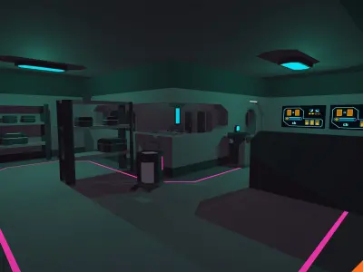 LowPoly SciFi Pack Low-poly 3D model