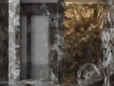 Marble wall 289 3D model