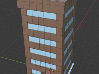 Low Poly Building Free low-poly 3D model get