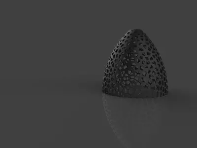 Voronoi Lamp 3D print model get