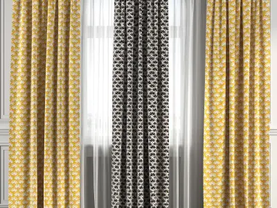 Curtain Set 143 3D model