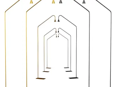 Trisor floor lamp 3D model