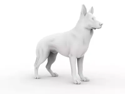 Sculpted Dog 3D Printable 3D print model